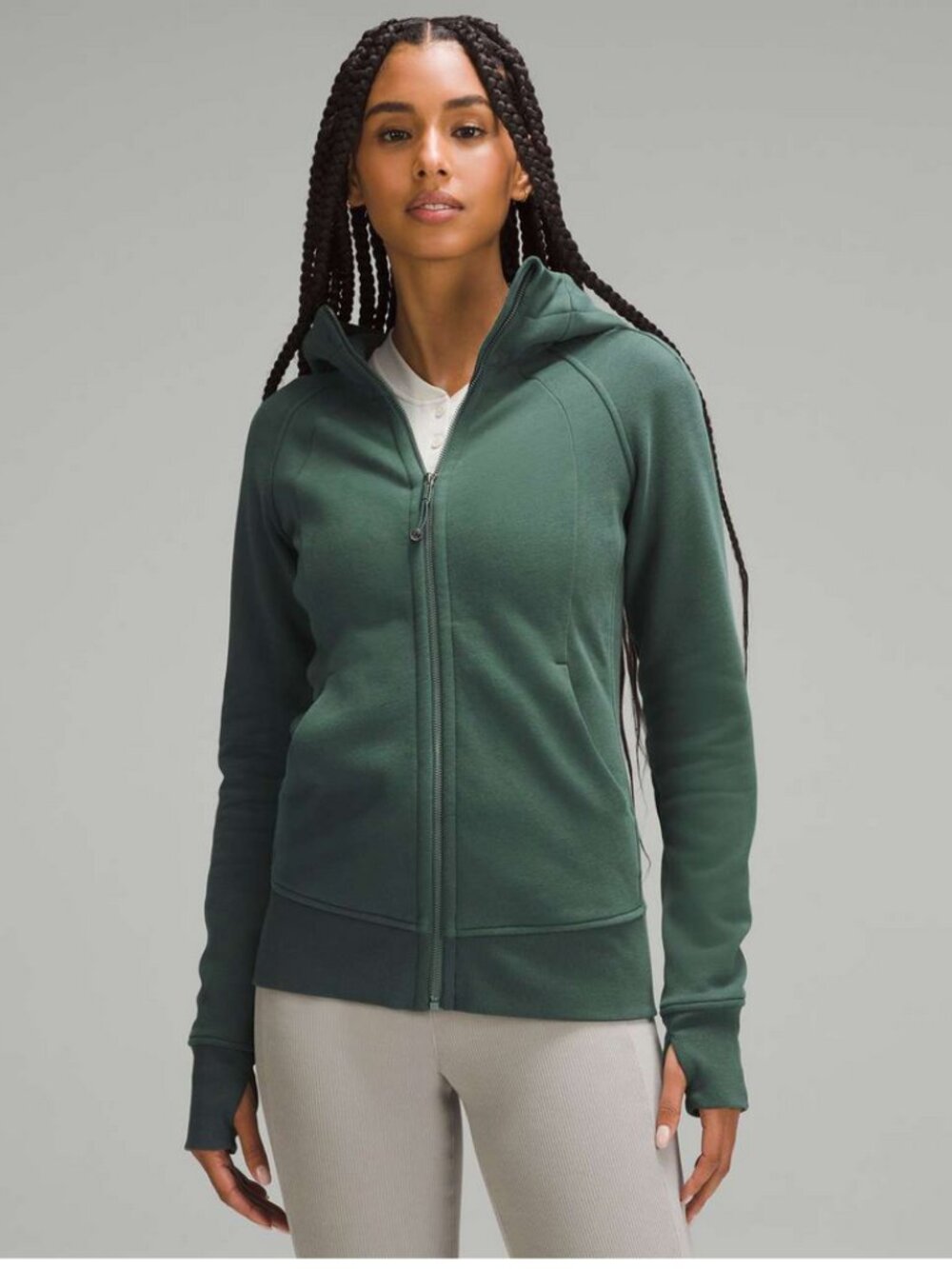 NEW Forest Green Lululemon Scuba Full-Zip Hoodie